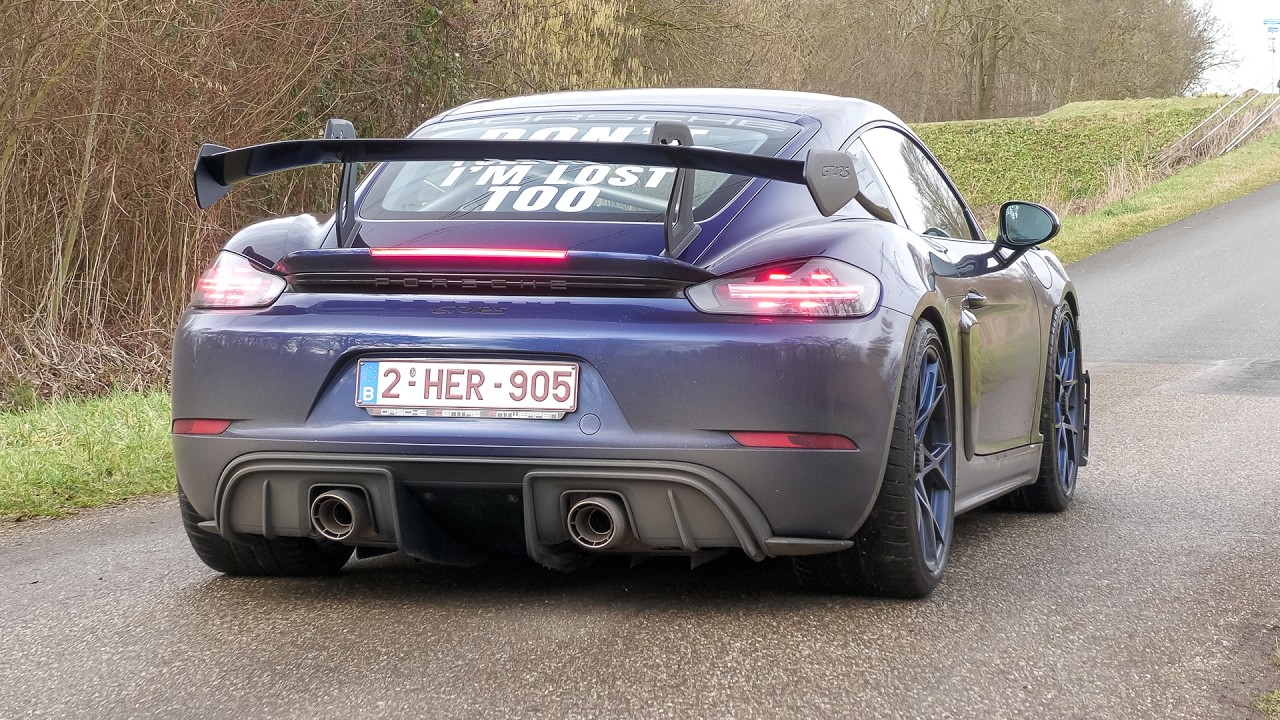 Porsche 718 Cayman GT4 RS - Acceleration Sounds !