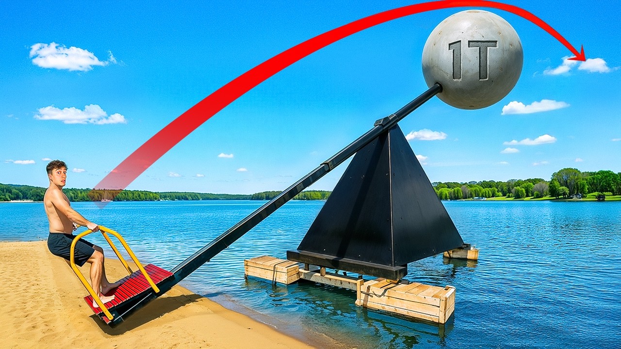 I Built a 30ft CATAPULT to Launch&nbsp;Myself