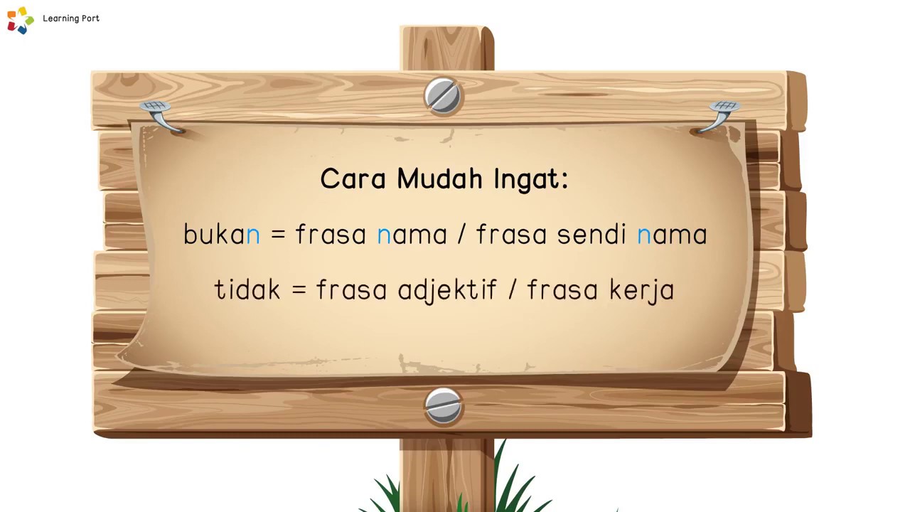 Tatabahasa  Kata Nafi: Bukan vs Tidak