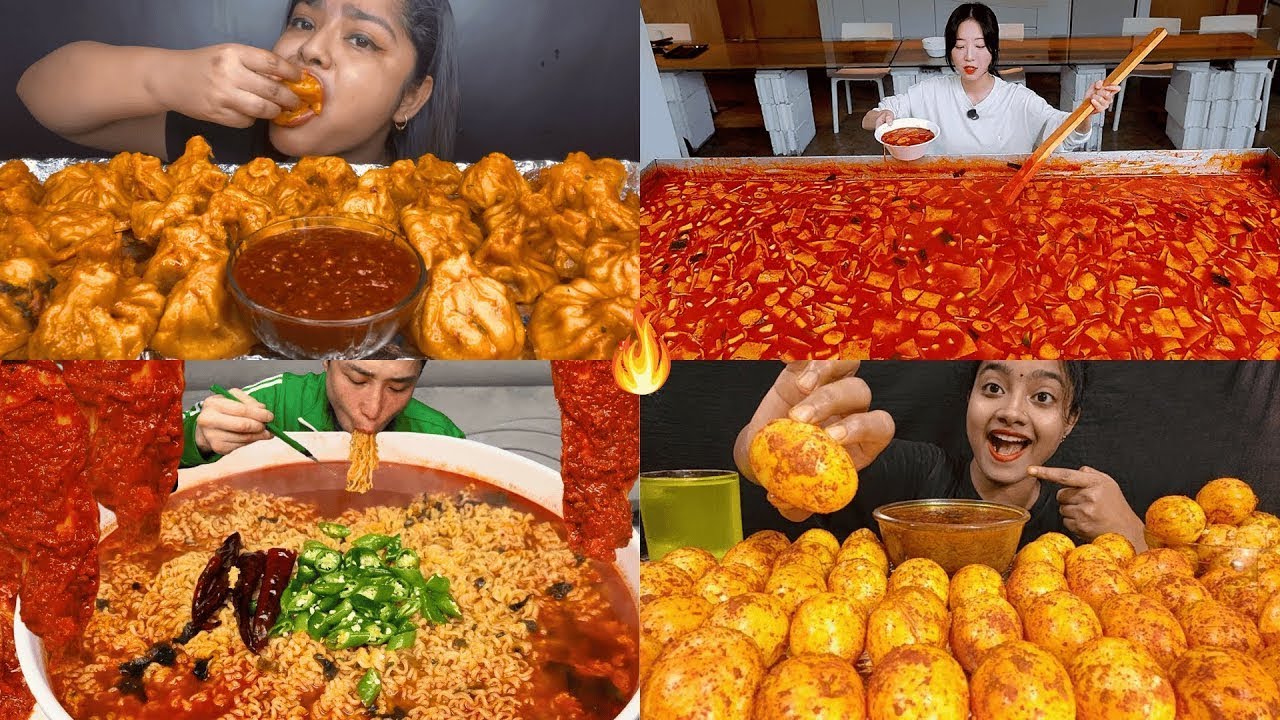 EATING TOO MUCH !!! 😵 CRAZY BIG BITES ASMR MUKBANG COMPILATION 🍕🍗