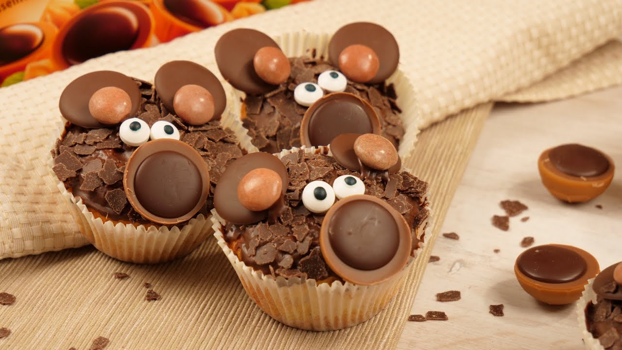 Toffifee Muffins im Bärchen Look