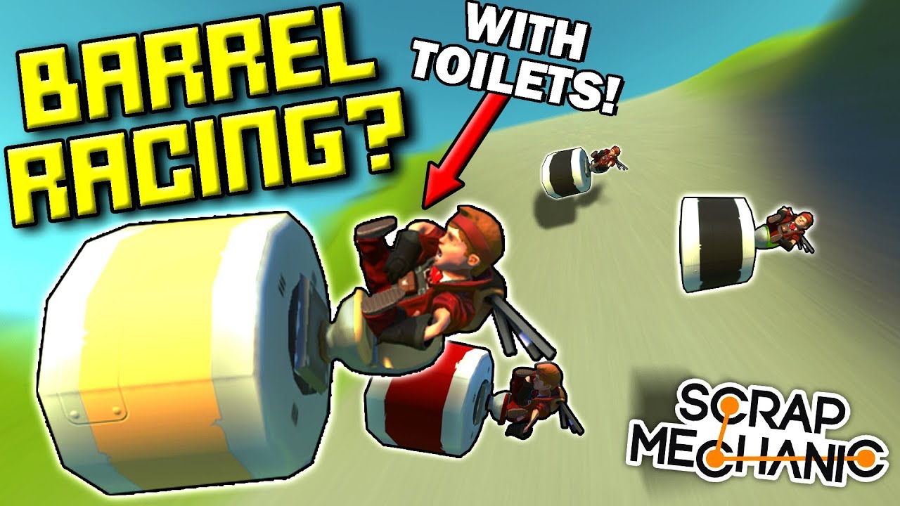 SILLIEST BARREL ROLL RACE! (GRAVITY ONLY!)  - Scrap Mechanic Multiplayer Monday! Ep 86