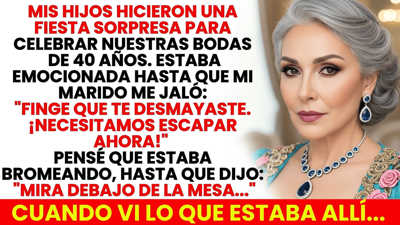 En La Fiesta Sorpresa De Mis Hijos, Mi Esposo Susurró 