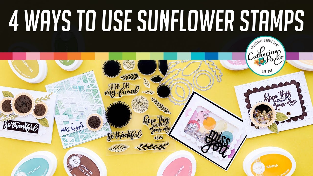 4 Ways to Use Sunflower Stamps