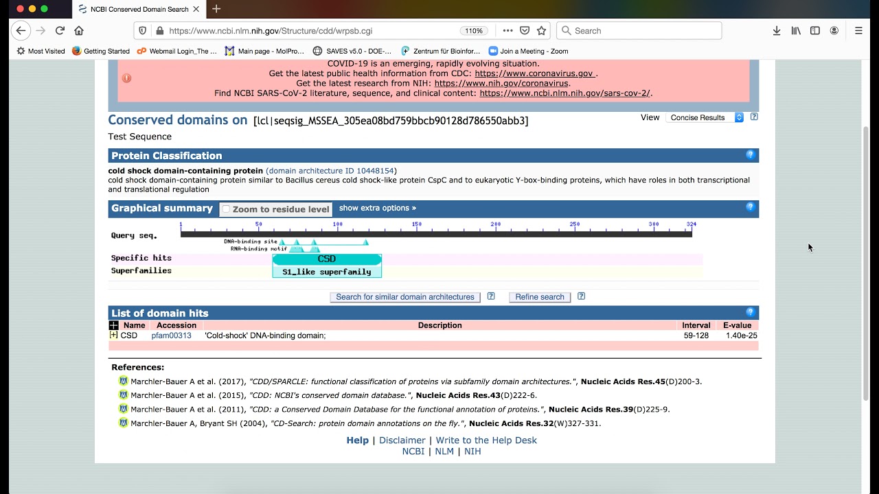 Identification of Conserved Domains