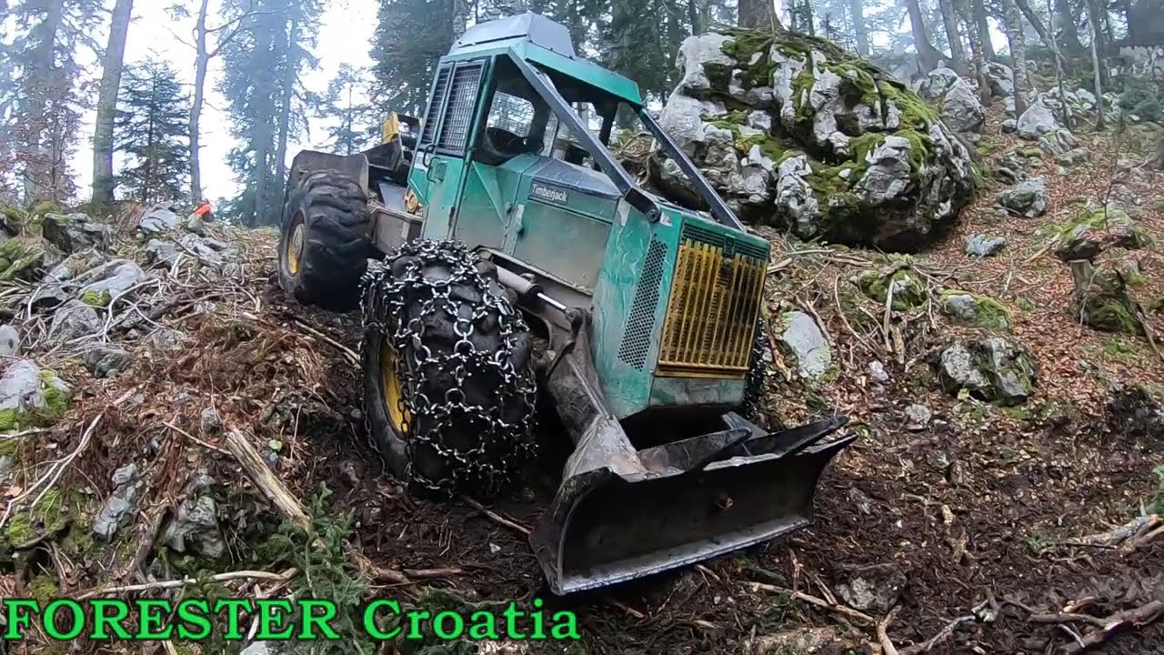 Seven Timberjacks on Hard Terrain