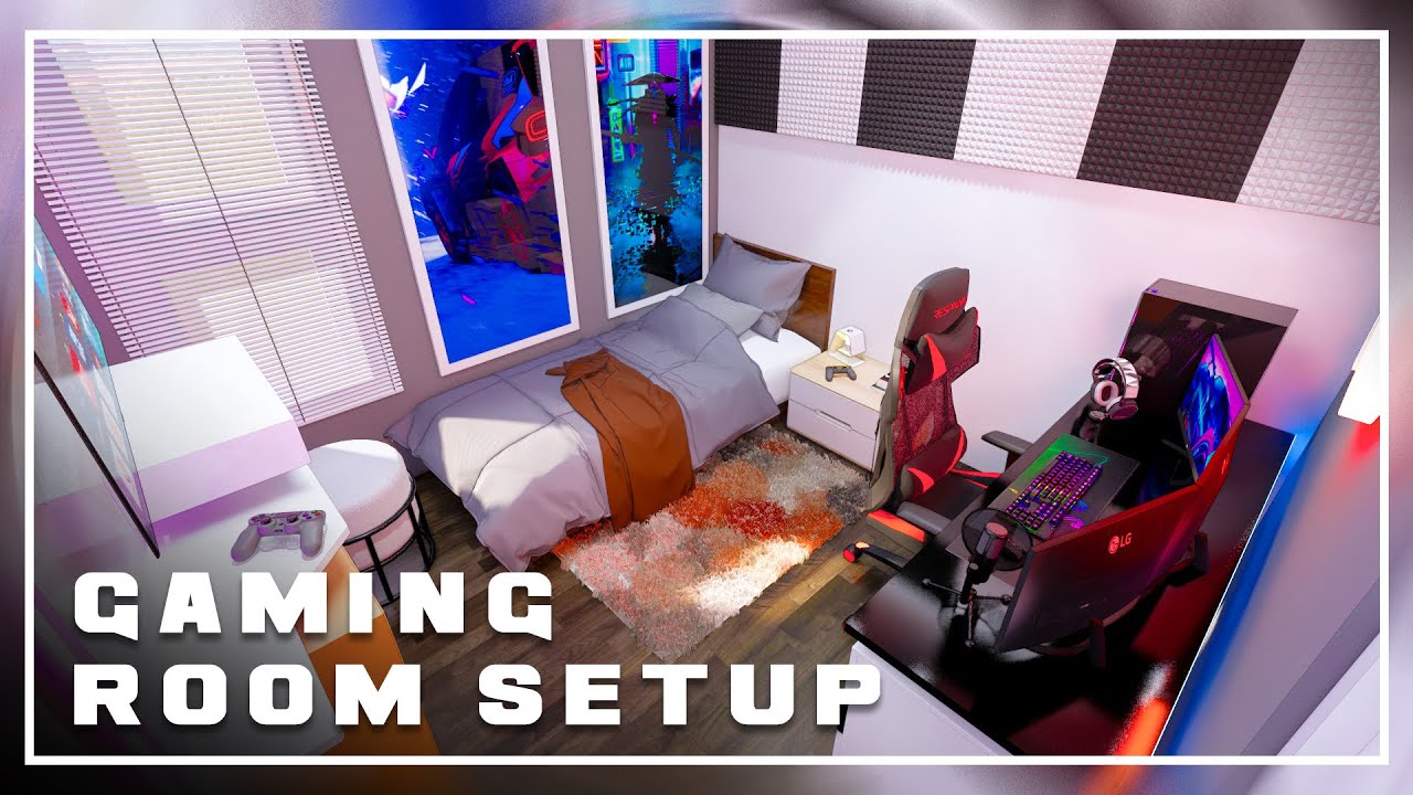 ДИЗАЙН НЕБОЛЬШОЙ ИГРОВОЙ КОМНАТЫ С КРОВАТЬЮ