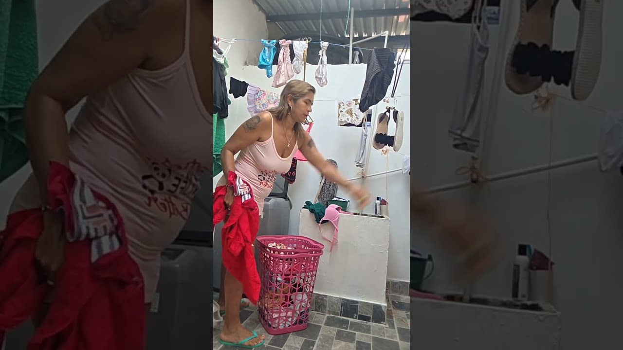 Estoy lavando ropa