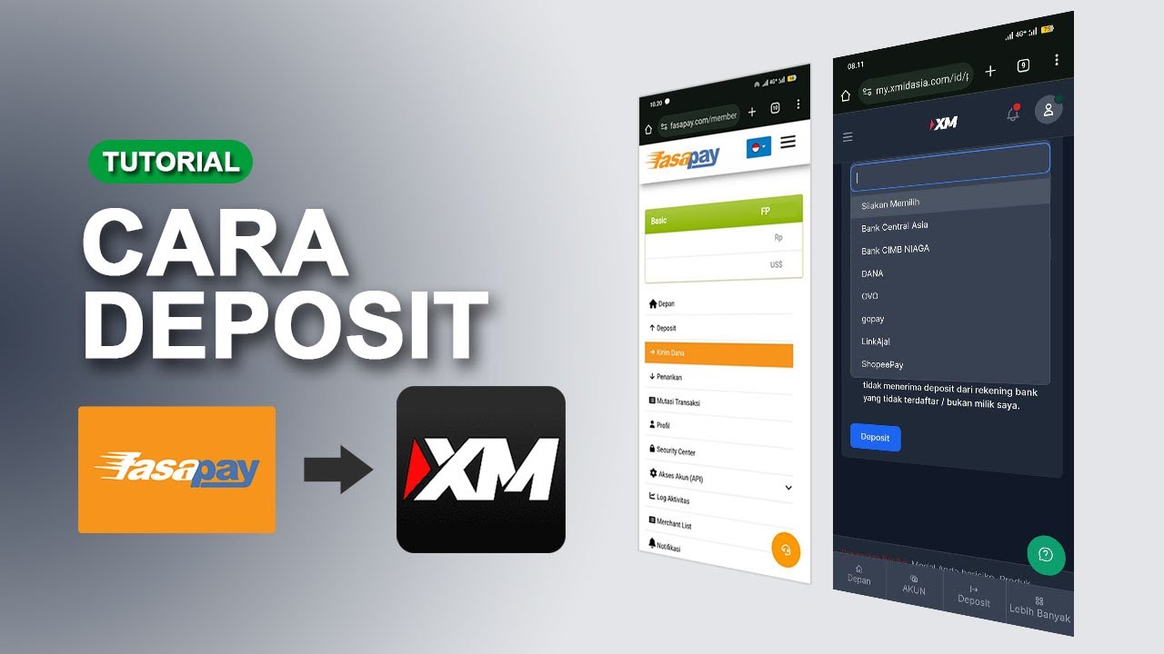 Cara Deposit di Broker XM menggunakan FasaPay