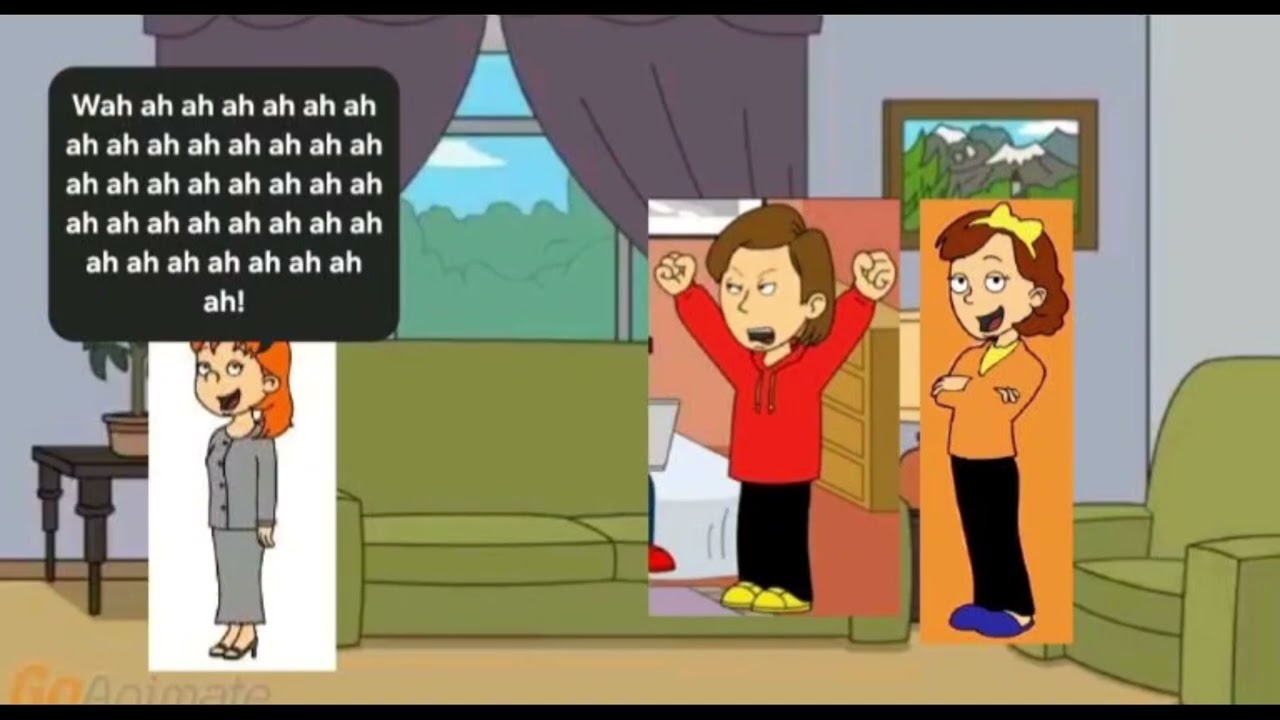Classic Caillou and Classic Rosie both get grounded for nothing