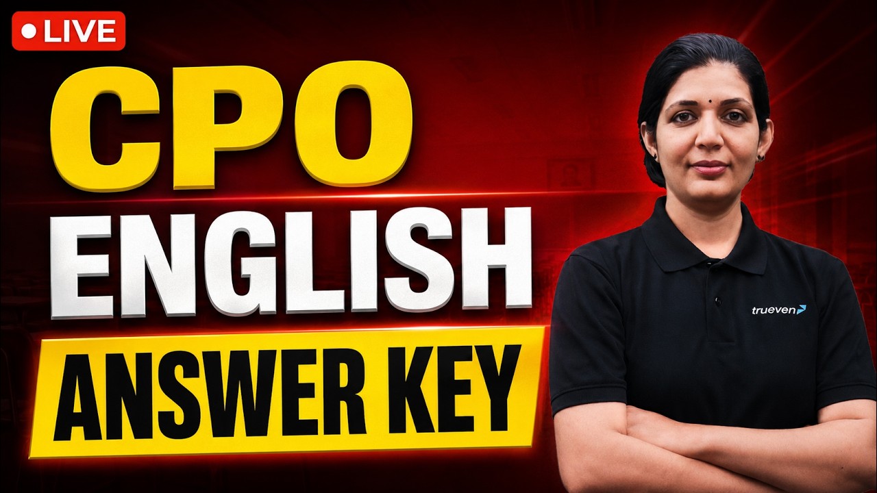 CPO ENGLISH ANSWER KEY 2026 🎯| KERALA PSC CIVIL POLICE OFFICER ANSWER KEY TODAY |CPO PROVISIONAL KEY