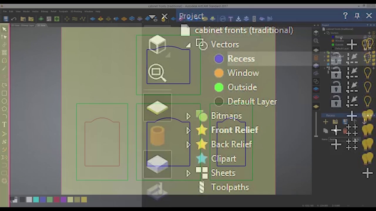 ArtCAM Standard Tutorials   1 5 Vector Layers
