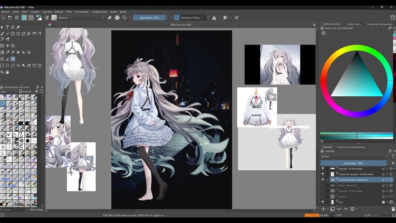 [ Speed Paint ] Miku from Empty Sekai - ( Nightcord at 25 ) Fanart
