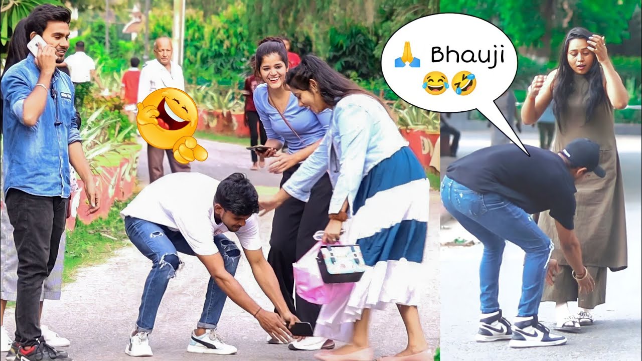 Pranam bhauji Prank 🙏 | Prank On cute girls | DR prank