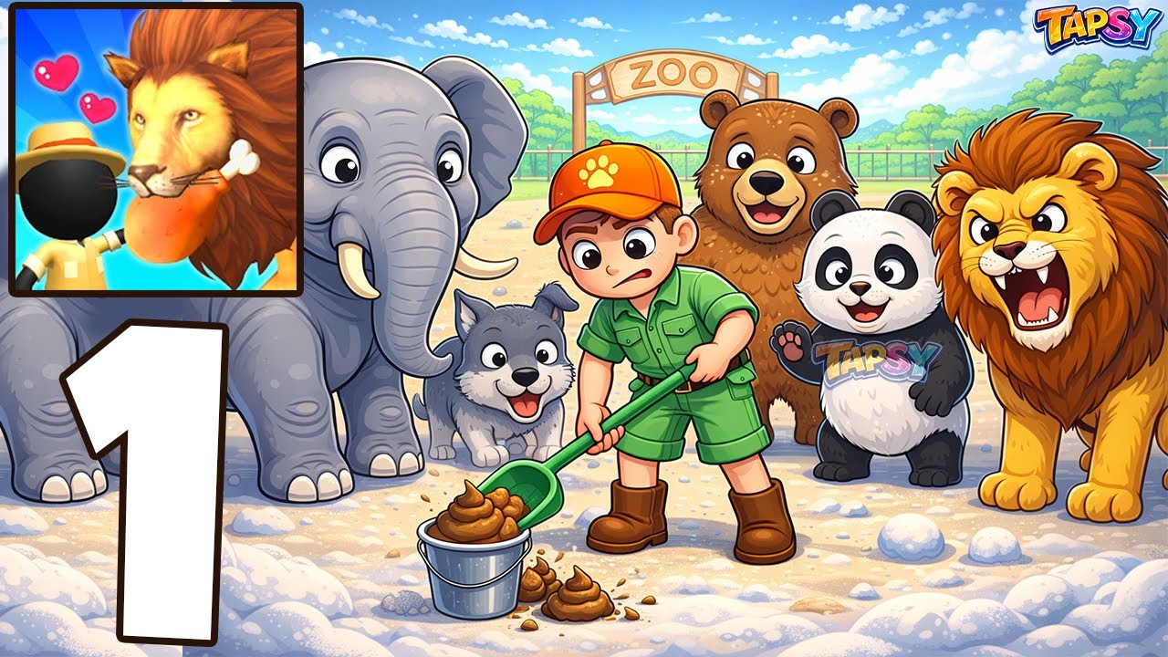 🐾My Dream Zoo Gameplay Walkthrough Part 1 &ndash; First Animals & Zoo Building (Android,iOS)