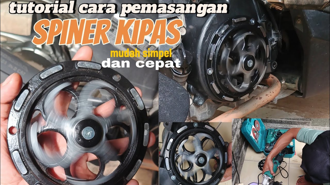 Cara pasang spinner kipas motor beat esp f1