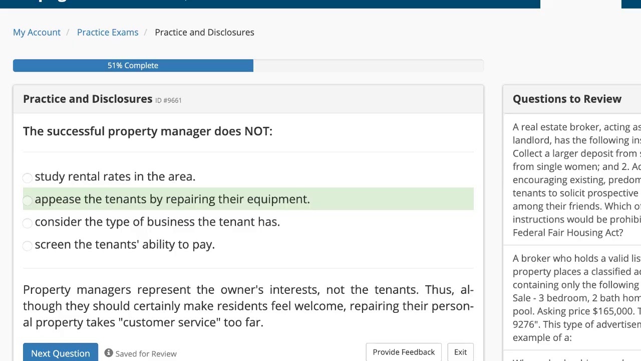 Questions Review Webinar: Practice & Disclosure | Real Estate Exam Prep