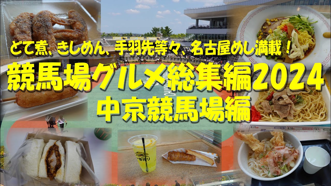 【中京競馬場グルメ総集編2024 】名古屋めし満載！【中京競馬場グルメ】【名古屋めし】【中京競馬場】【どて煮】【きしめん】