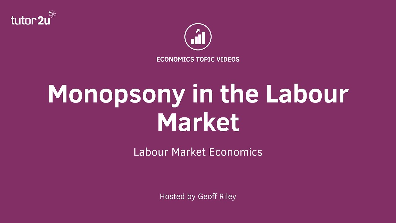Monopsony in the Labour Market I A Level and IB Economics
