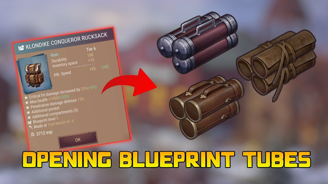 OPENING 100+ BLUEPRINT TUBES | Westland Survival