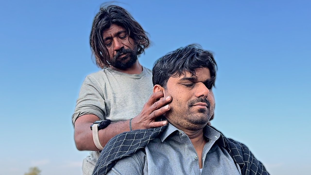 Full Stress Relief Head & Back Massage by Bengali Baba #asmr 