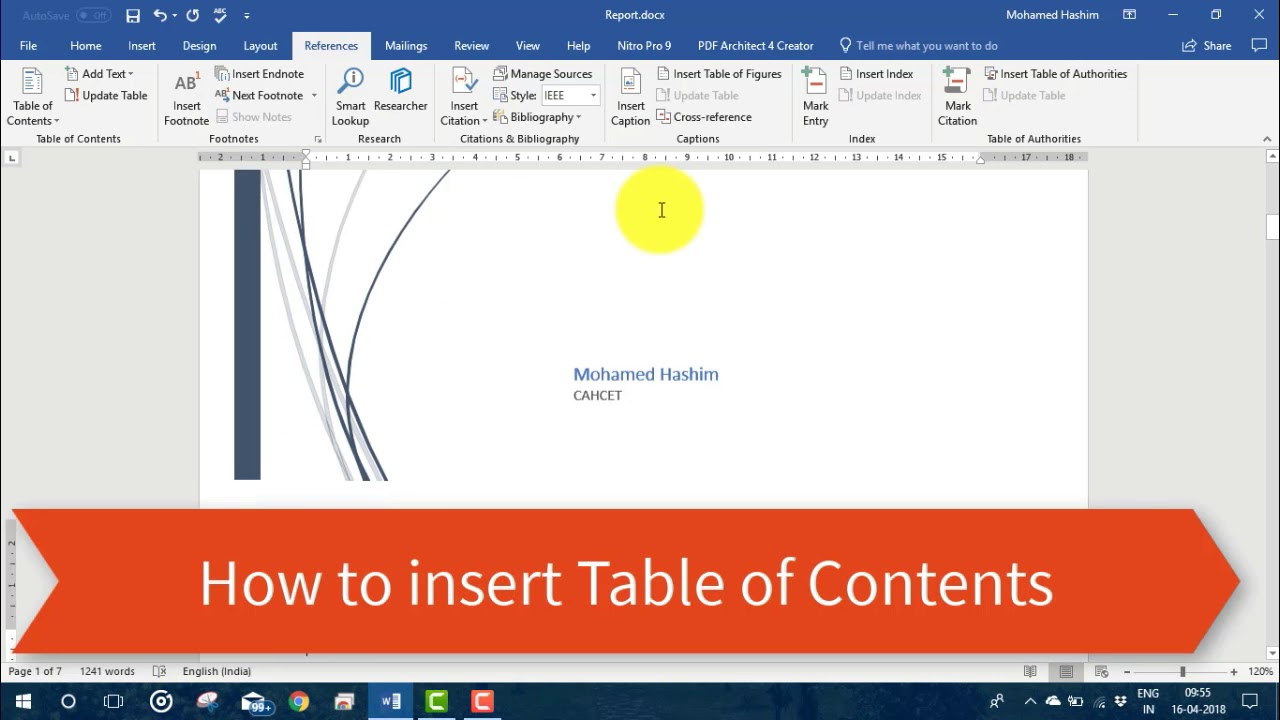 How to prepare Technical Report in Word | Easy Tutorial