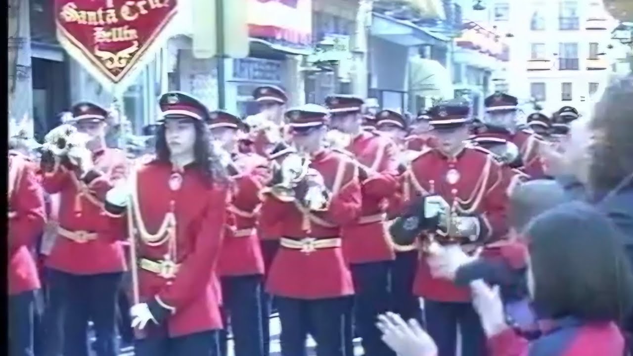 C49-V524. SEMANA SANTA  HELLÍN.  DESFILE DE BANDAS DE CORNETAS Y TAMBORES. DOMINGO RESURRECCION 2002