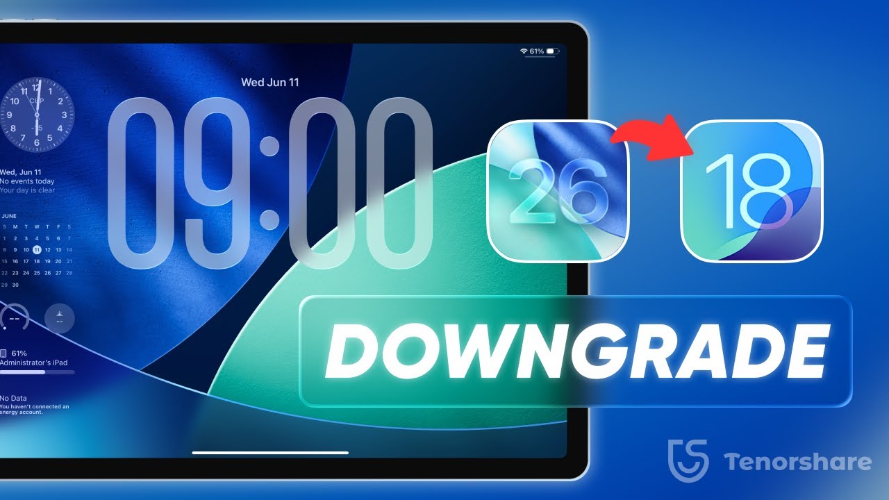 [2 Ways] How to Downgrade iPadOS 26 to 18 Step by Step Tutorial | No Data Loss
