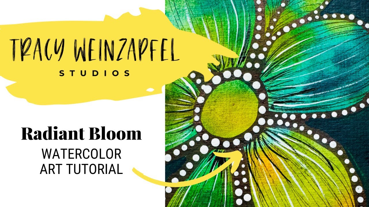 Radiant Bloom (Beginner Watercolor Art Tutorial)