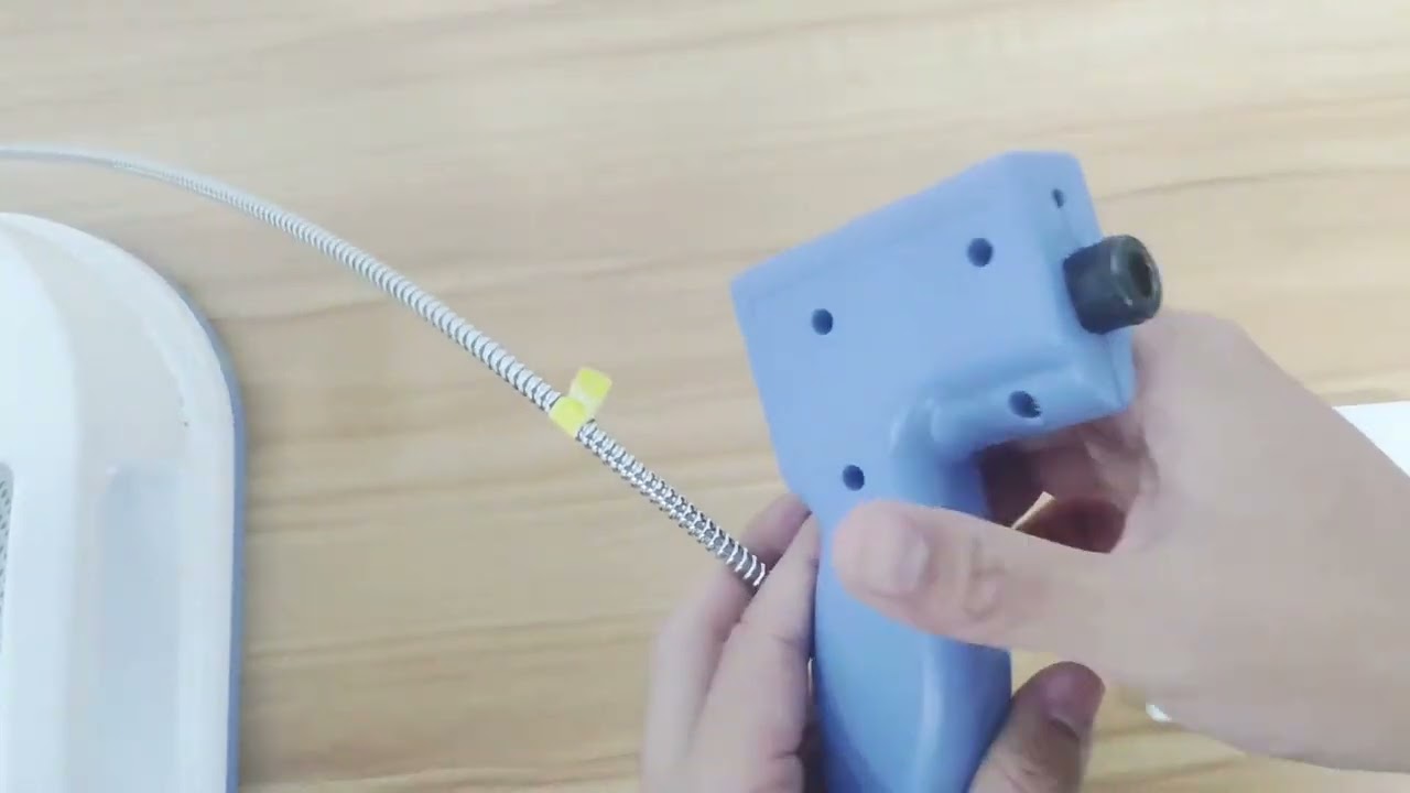 How the FieldSpec connect the Laptop and Insert a fiberoptic into  pistol grip