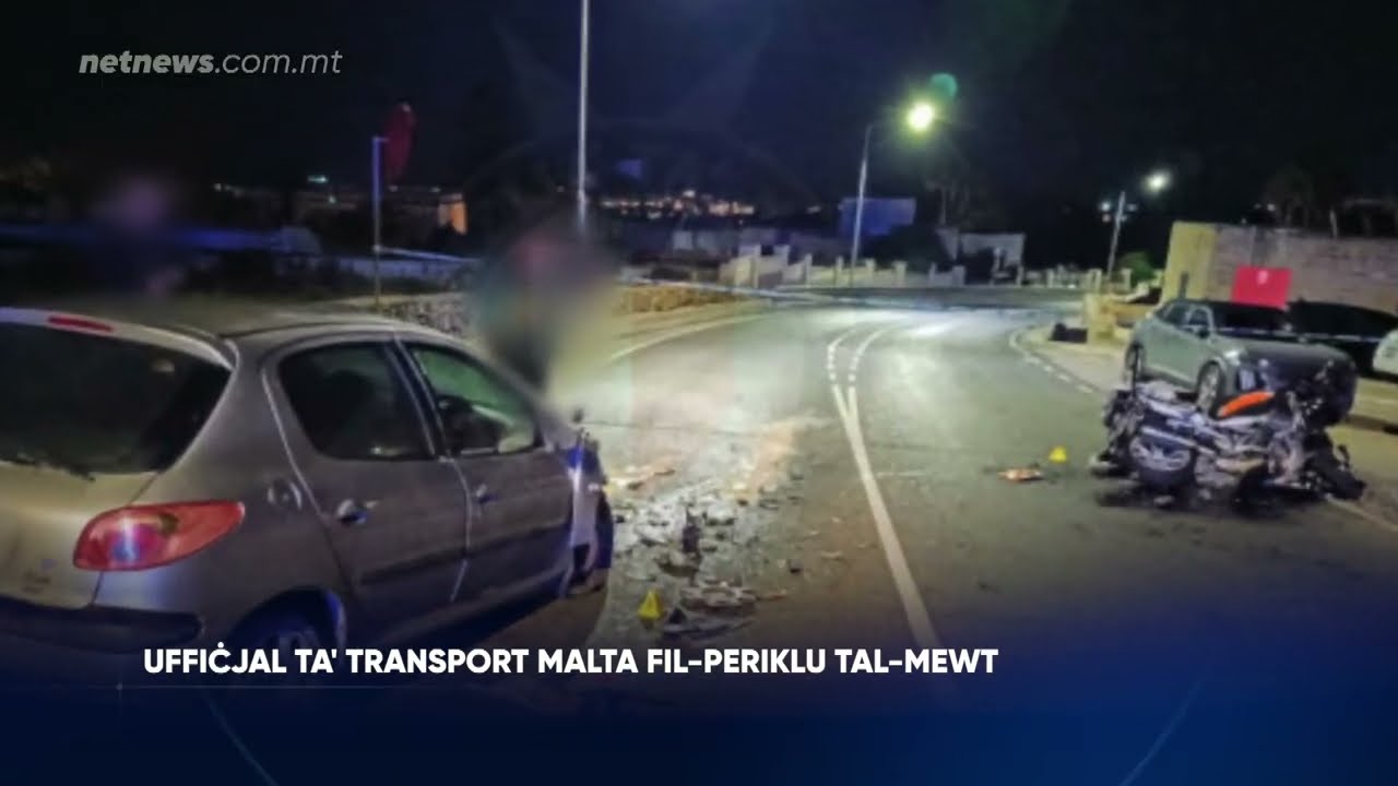 Uffiċjal ta’ Transport Malta fil-periklu tal-mewt wara ħabta fil-limiti tal-Mosta