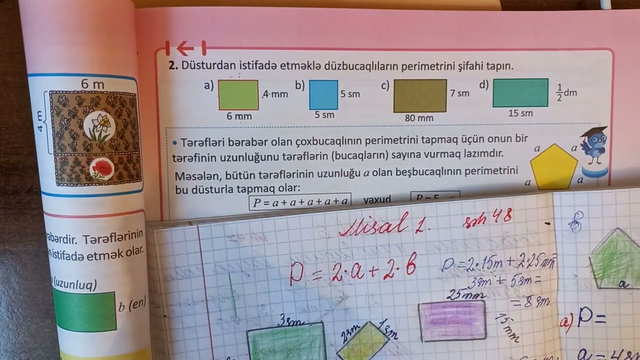 RİYAZİYYAT 4CÜ SİNİF 2-Cİ HİSSƏ SƏH. 48 VƏ 49