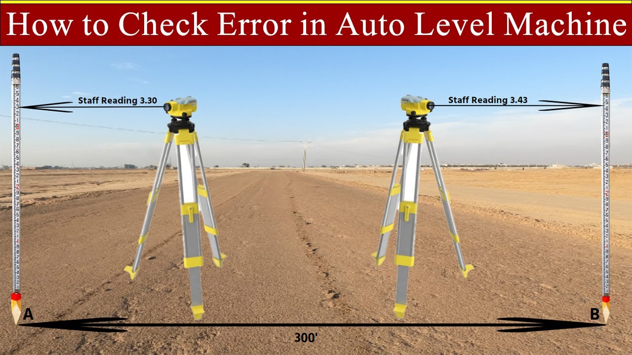 How to Check Auto Level Error at Site| How to Check Error in Auto Level Machine| Auto Level Error