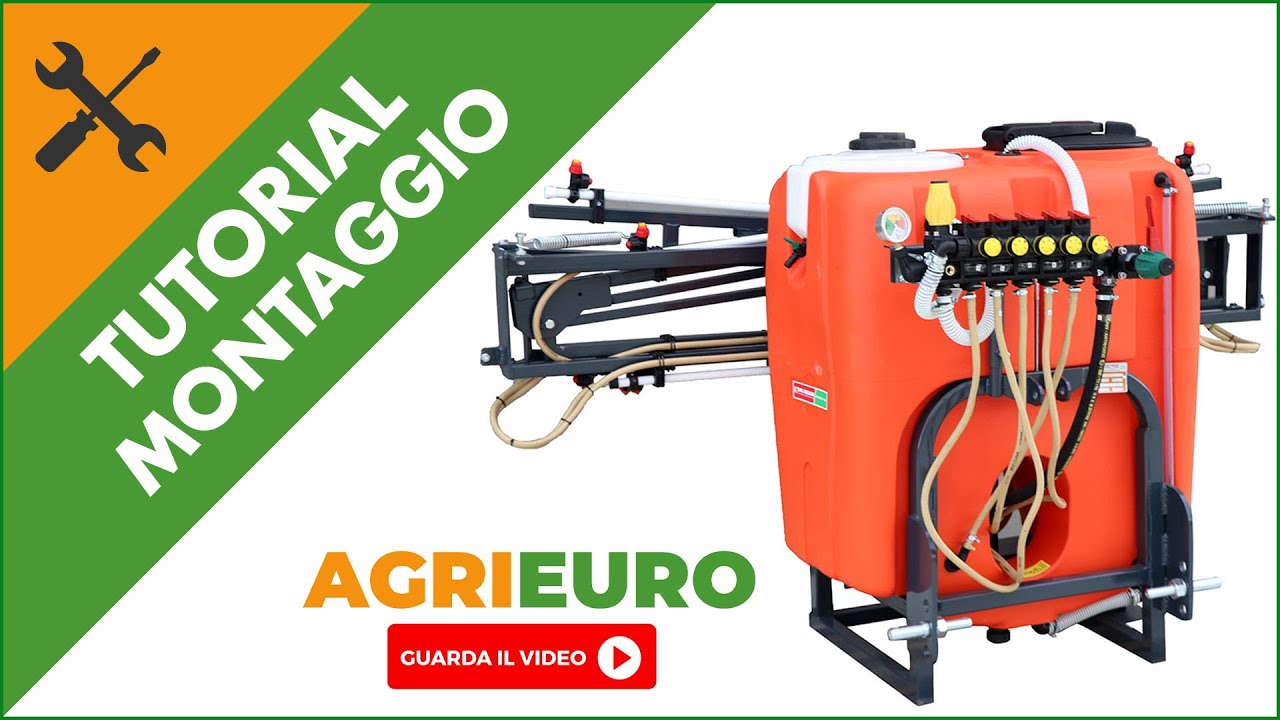 Gruppo botte per diserbo a trattore DAL DEGAN MANDA 300L pompa YP70/BP 60K:montaggio barra e comandi