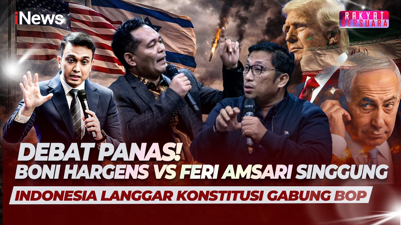 Debat Panas! Boni Hargens Vs Feri Amsari Singgung Indonesia Langgar Konstitusi Gabung BOP | Rakber