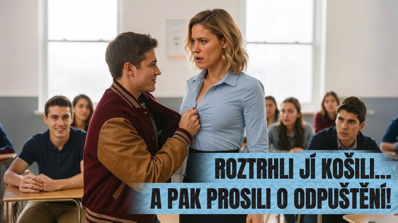 Šikanátoři roztrhli nové učitelce košili během docházky… o pár minut později ji prosili o odpuštění.
