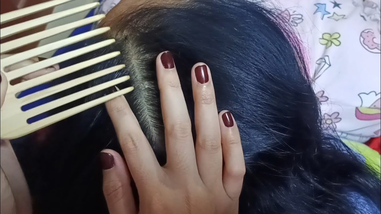 ASMR Scalp Care: Scratching Dandruff
