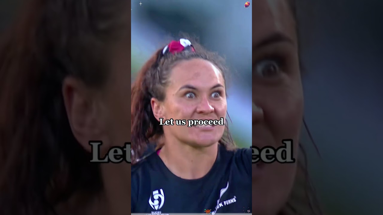 New Zealand women's rugby team performs the haka war dance before the match. 