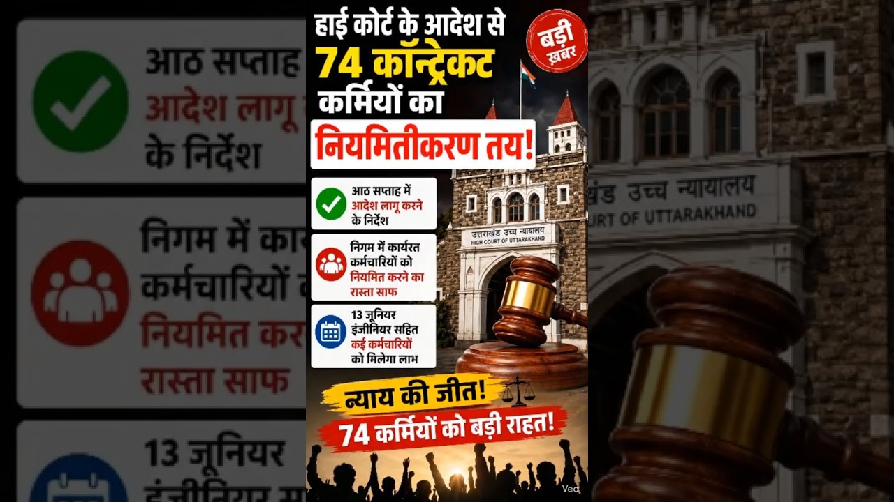 Outsource कर्मचारियों का नियमितीकरण! Supreme Court का बड़ा फैसला? ⚖️ #Shorts