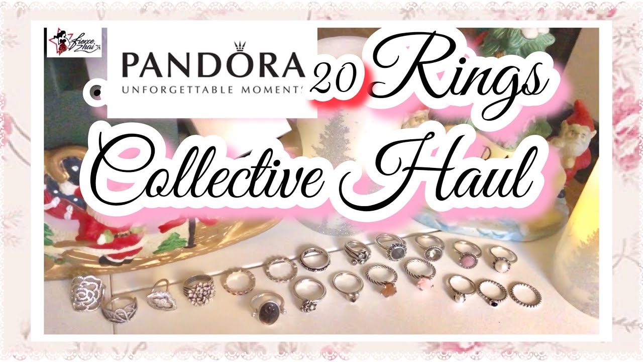 Pandora 20 Retired Rings Collective Haul from my Pandora Ring Collection