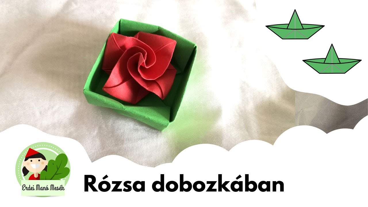 🌹🌹🌹 Rózsa hajtogatás - lépésről lépésre - Erdei Manó Mesék 🌹🌹🌹