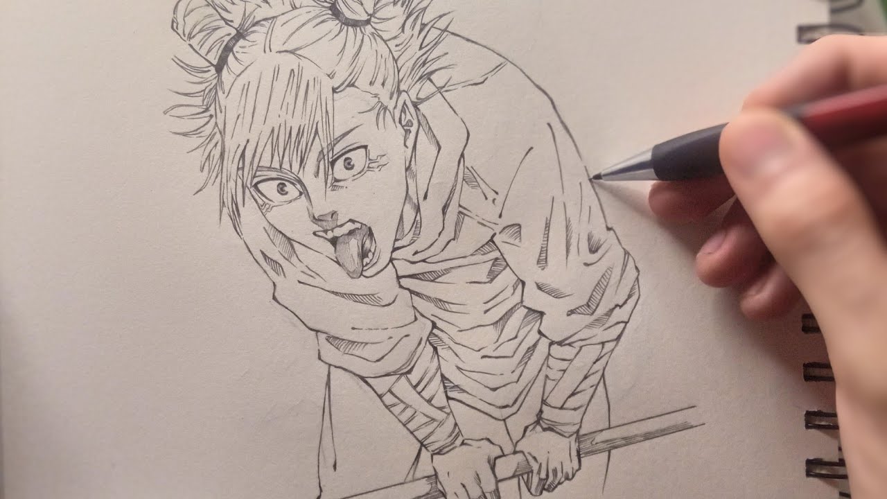 DIBUJANDO A KASHIMO HAJIME (JUJUTSU KAISEN) - VERSION MANGA