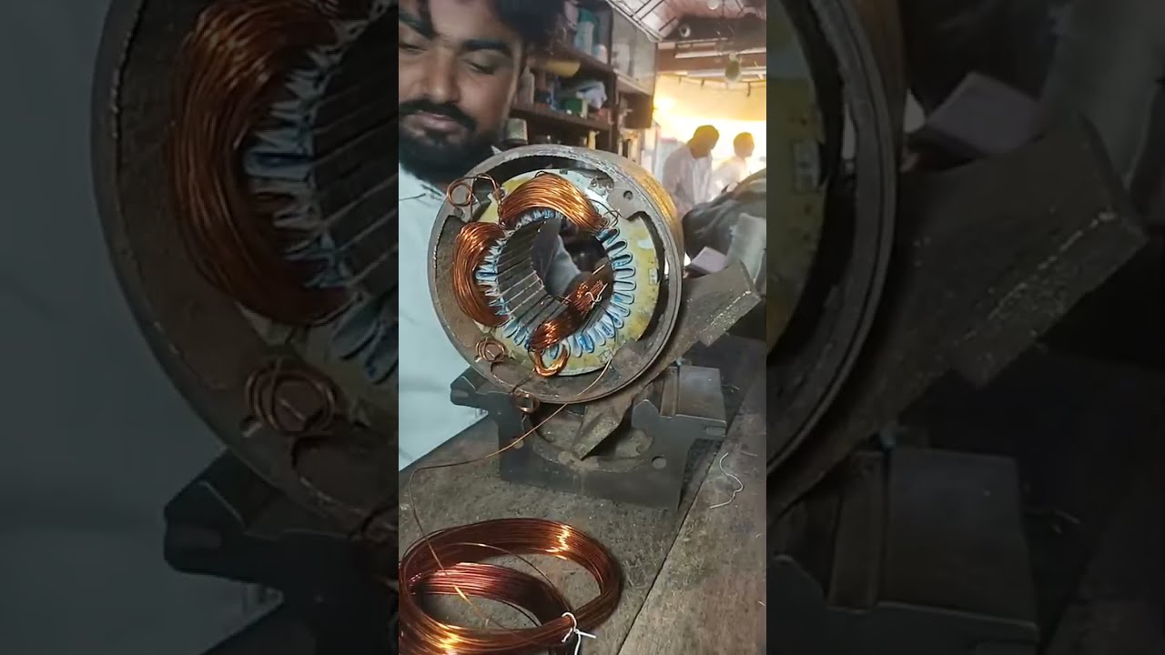 Three-phase motor winding