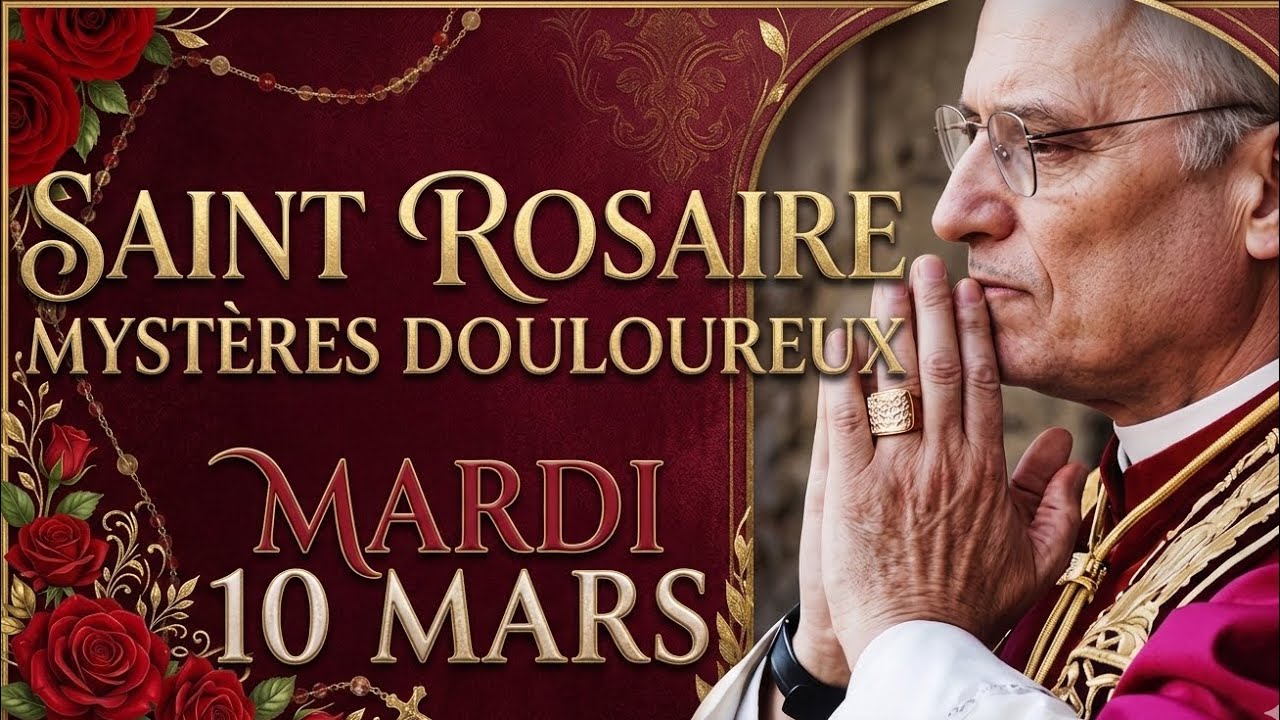 Saint Rosaire d’Aujourd’hui Mardi Mars ✝️ Mystères Douloureux