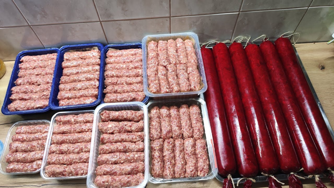 PREPARARE SALAM, PASTRAMĂ SI MICI🐏🐷🐄