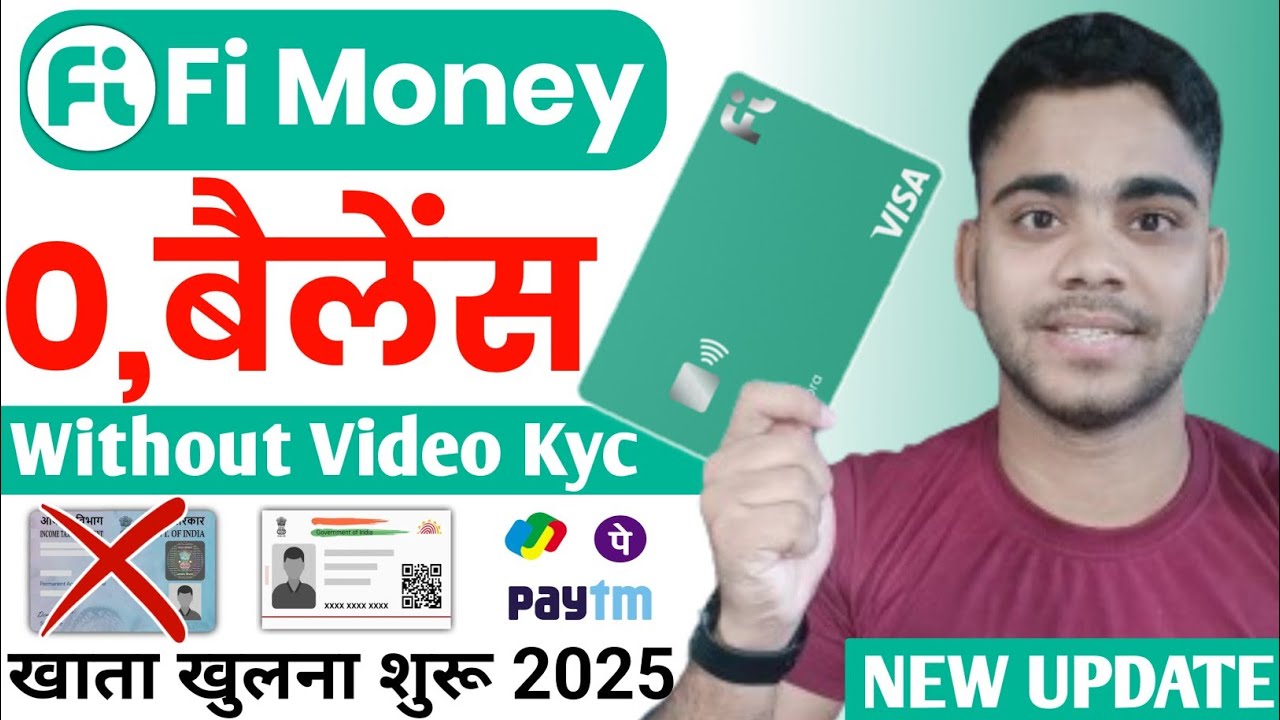 Without Video Kyc Bank Account Opening 2025 | Fi Money Bank Account Opening 2025