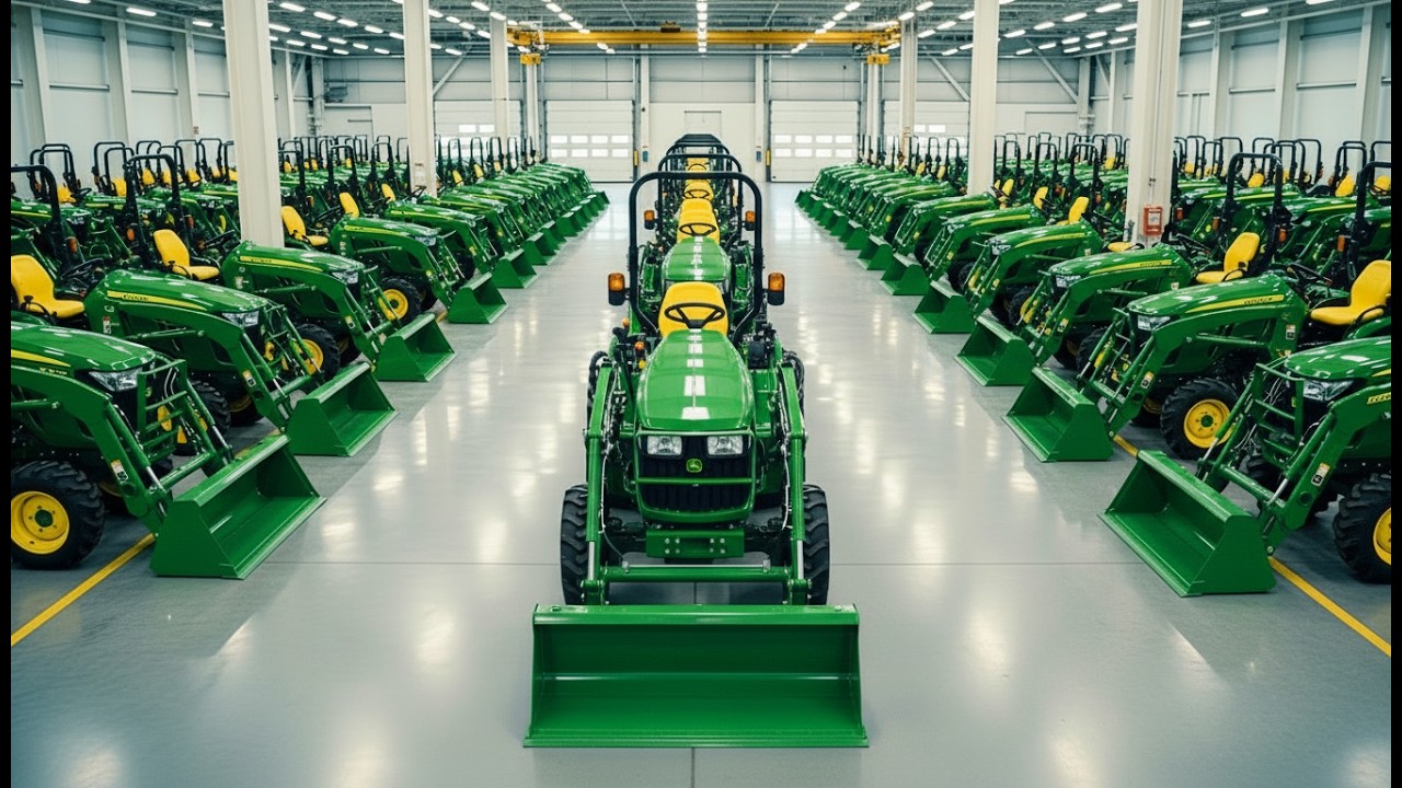 How John Deere Compact Tractors Are Made | Inside the Tractor Factory (Full Process)