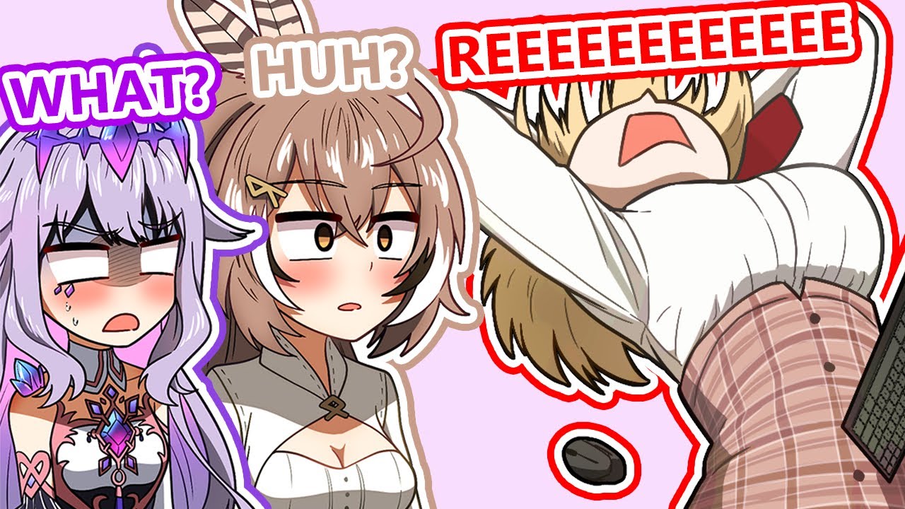 Ame sudden gremlin noises caught both Mumei and Biboo off guard