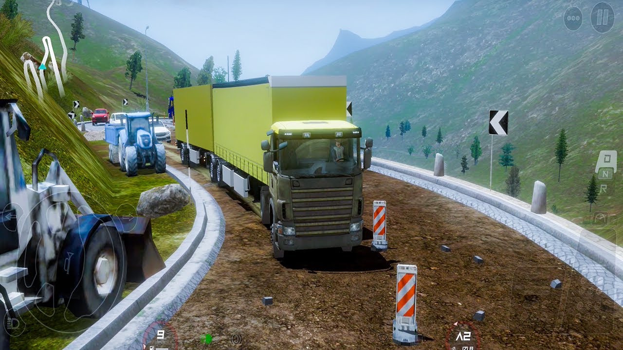 Off-Road Truck Struggles! 🚛 Can It Pass the Construction Zone?