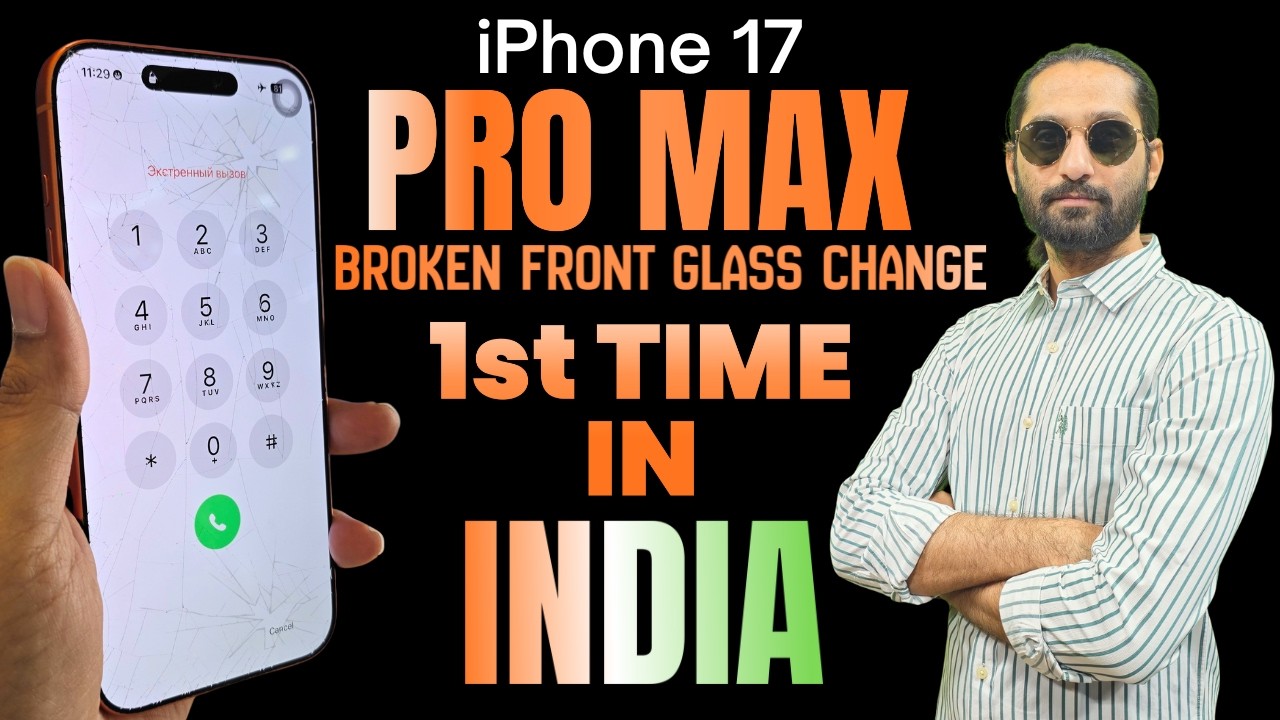 First in India 🇮🇳 First in World 🌍 iPhone 17 Pro Max Real Broken Front Glass Replacement!